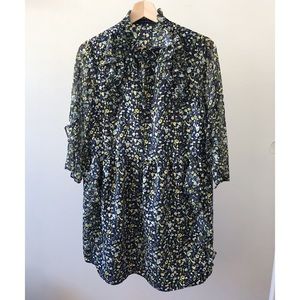 Zara floral mini dress